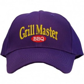 Baseball Caps Grill Master Embroidered Pro Sport Baseball Cap - Purple - CF17Y7DCWSI $15.27