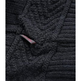 Skullies & Beanies Beanie Hats Men's Winter Warm Knit Skull Caps with Fleece Lining - Black - CV188GY855E $10.71