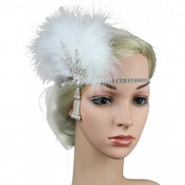 Headbands Rhinestone Headpiece 1920s Medallion Accessories - 98-white - CV194QY0MXE $11.29