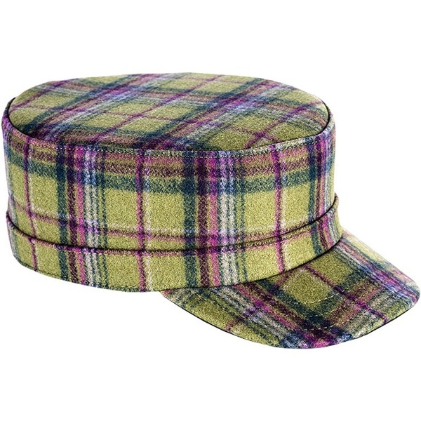 Newsboy Caps Flat Top Cap - Aurora Plaid - C411NR2K4AF $50.87