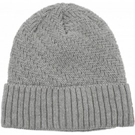 Skullies & Beanies Daily Beanie Hat for Men Warm Winter Hats Thick Knit Cuff Beanie Cap - Light Gray - CT18IDUESGY $19.67