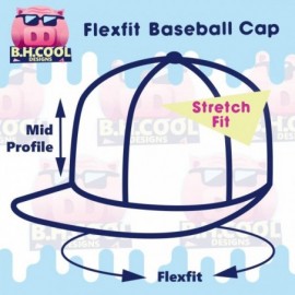 Baseball Caps Custom Embroidered Flexfit 6277 Baseball Hat - Personalized - Your Text Here - Red - CJ18C88Q8D4 $23.21