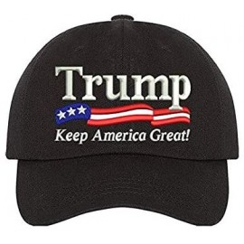 Baseball Caps Trump Baseball Hat - Keep America Great Cap - Make America Great Again Hat MAGA - Black - CV18RI9486R $14.90