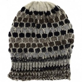 Skullies & Beanies Woolen Knitted Fleece Lined Multicoloured Beanie Hats - D - CK12HROOAHB $35.68