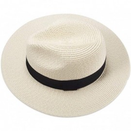 Sun Hats Beach Hats for Women- Summer Straw Hats Wide Brim Panama Hats with UV UPF 50+ Protection for Girls and Ladies - CD19...