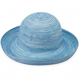 Sun Hats Women's Sydney Sun Hat - Lightweight- Packable- Modern Style- Designed in Australia - Light Blue - C4114OLJZXB $37.35