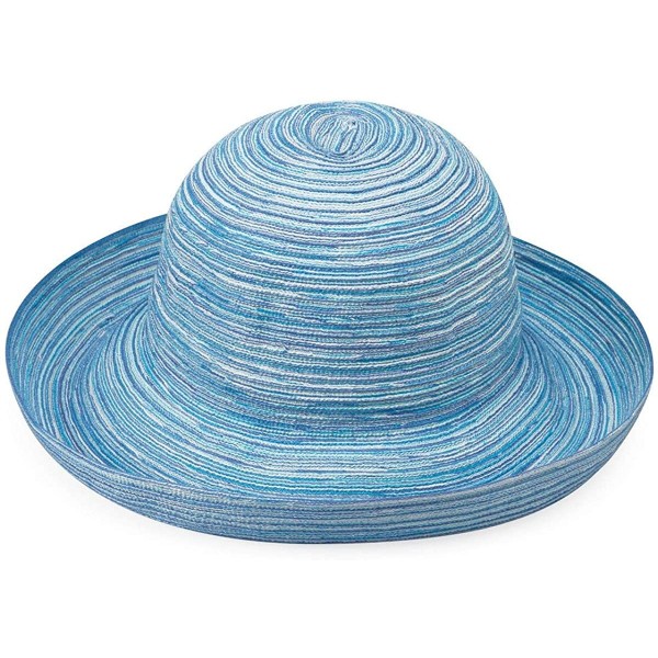 Sun Hats Women's Sydney Sun Hat - Lightweight- Packable- Modern Style- Designed in Australia - Light Blue - C4114OLJZXB $37.35