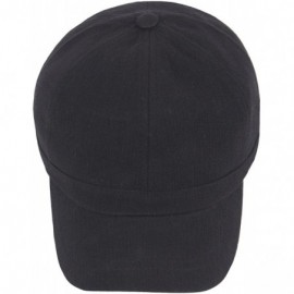 Baseball Caps Ball Cap Plain Empty Short Bill Design Baseball Hat Truckers - Black - CM180CNY3IE $42.61