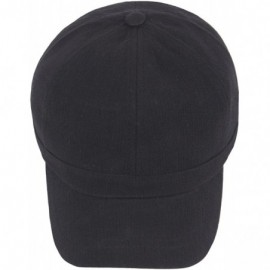 Baseball Caps Ball Cap Plain Empty Short Bill Design Baseball Hat Truckers - Black - CM180CNY3IE $22.18