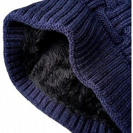 Skullies & Beanies Winter Warm Knitting Hats Wool Baggy Slouchy Beanie Hat Skull Cap - Blue - CQ1882R2TW4 $9.87