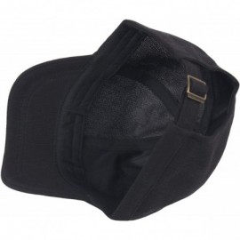 Baseball Caps Ball Cap Plain Empty Short Bill Design Baseball Hat Truckers - Black - CM180CNY3IE $22.18