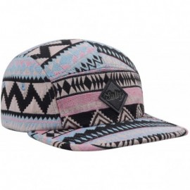 Baseball Caps Pattern Multi Color Stripe 5 Panel Hat - Salty Aztec Pink Blue - C718I3L5T30 $15.59