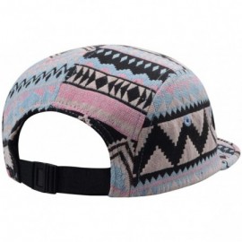 Baseball Caps Pattern Multi Color Stripe 5 Panel Hat - Salty Aztec Pink Blue - C718I3L5T30 $15.59