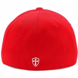 Baseball Caps Crusader Knights Templar Cross Baseball Hat - Red / White - C812LG3SBDJ $26.22