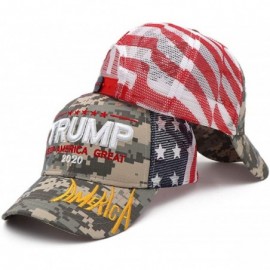 Baseball Caps Donald Trump Hat Camouflage Cap Keep America Great MAGA Hat President 2020 American Flag USA - Mesh - Digicamo ...