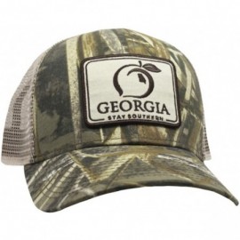 Baseball Caps Georgia Patch Trucker Hat - Camo - CG18KG6KO8I $31.09