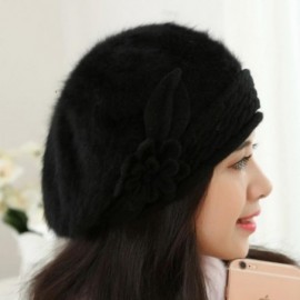 Berets New Women Slouch Baggy Winter Warm Soft Knit Crochet Hat - Black - C812NDUZIVT $10.16
