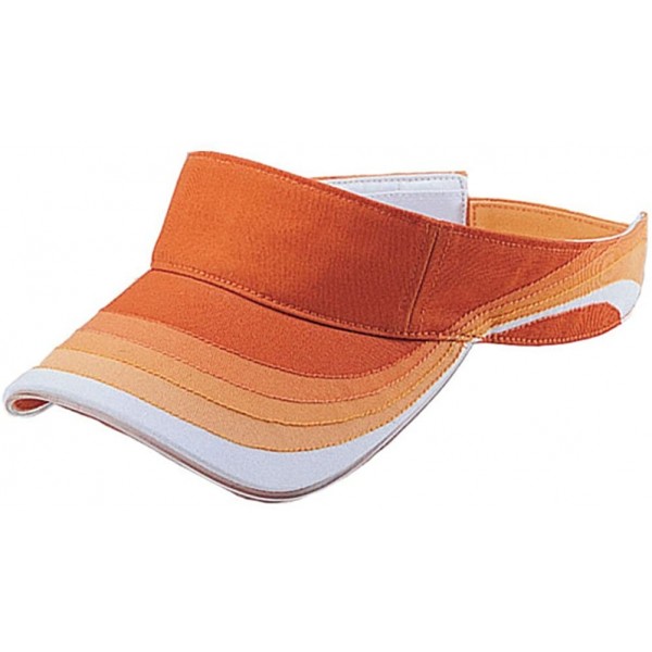 Visors WAVE COTTON VISOR SHADING-OFF PRINT - Orange - CQ11CK9XPZD $8.44